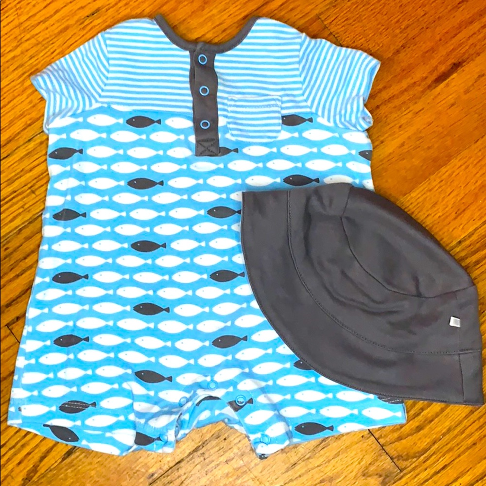 Romper and hat matching set